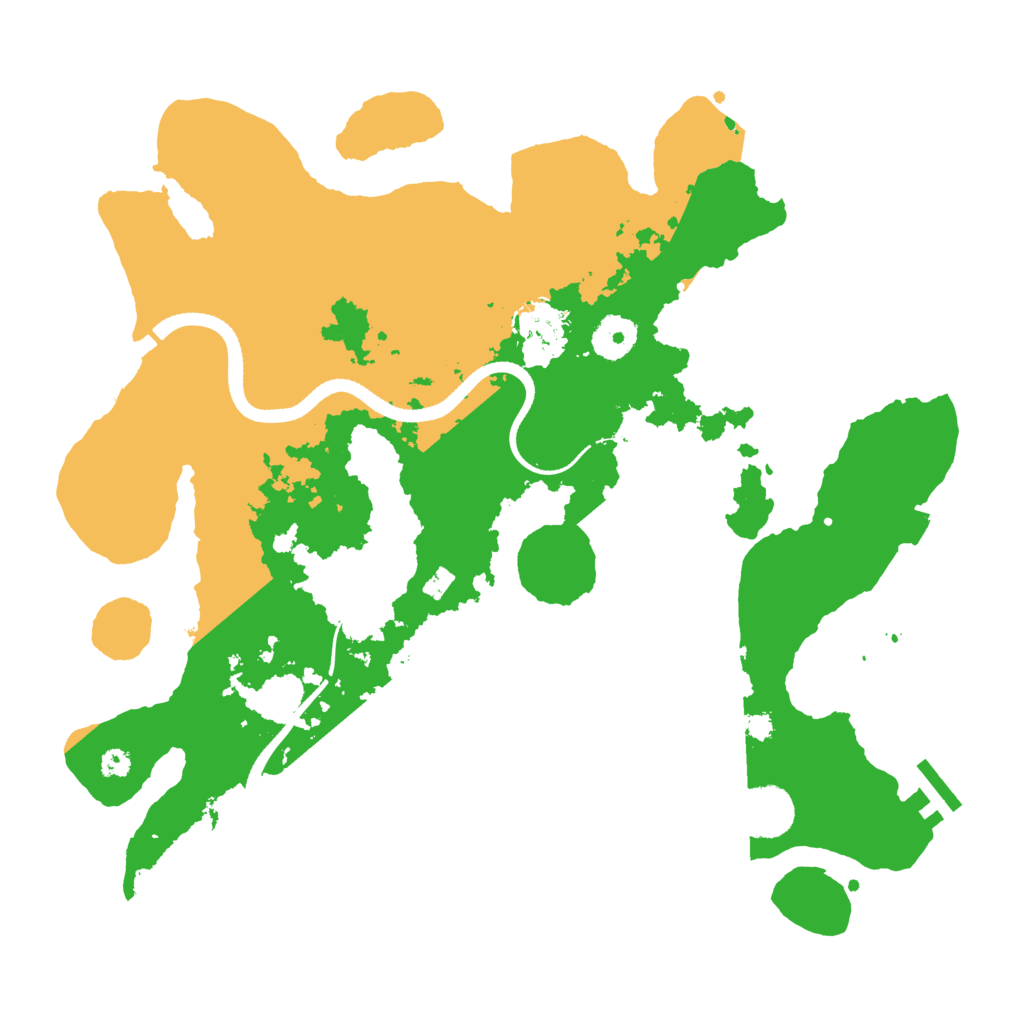 Biome Rust Map: Procedural Map, Size: 3500, Seed: 18971975