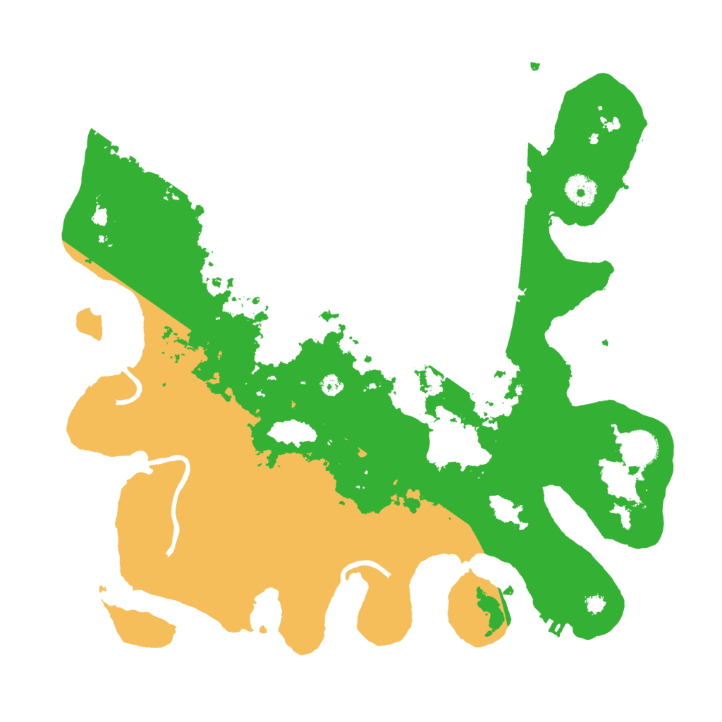 Biome Rust Map: Procedural Map, Size: 3500, Seed: 39664562