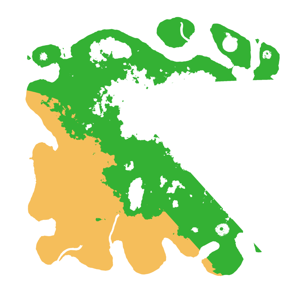 Biome Rust Map: Procedural Map, Size: 3500, Seed: 83588705