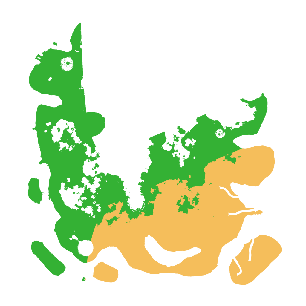 Biome Rust Map: Procedural Map, Size: 3500, Seed: 27412556