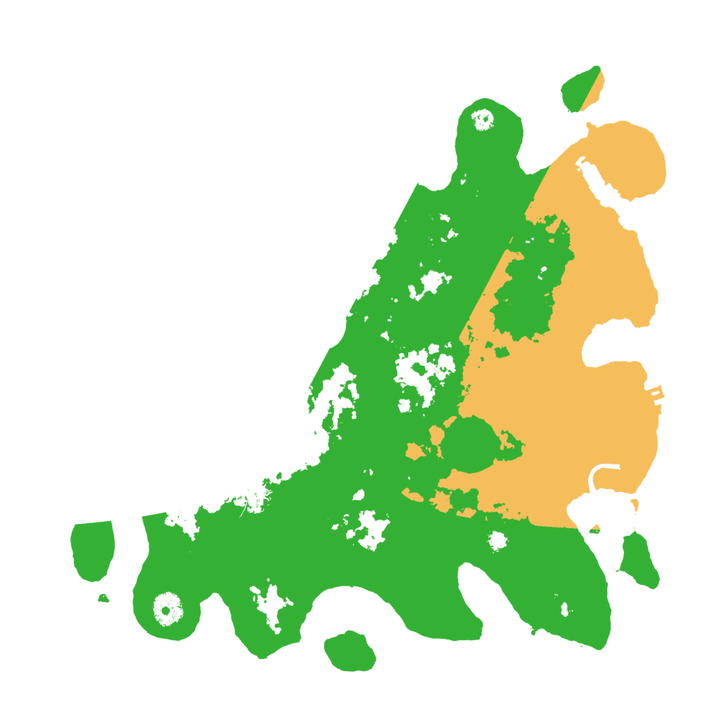 Biome Rust Map: Procedural Map, Size: 3500, Seed: 62462216