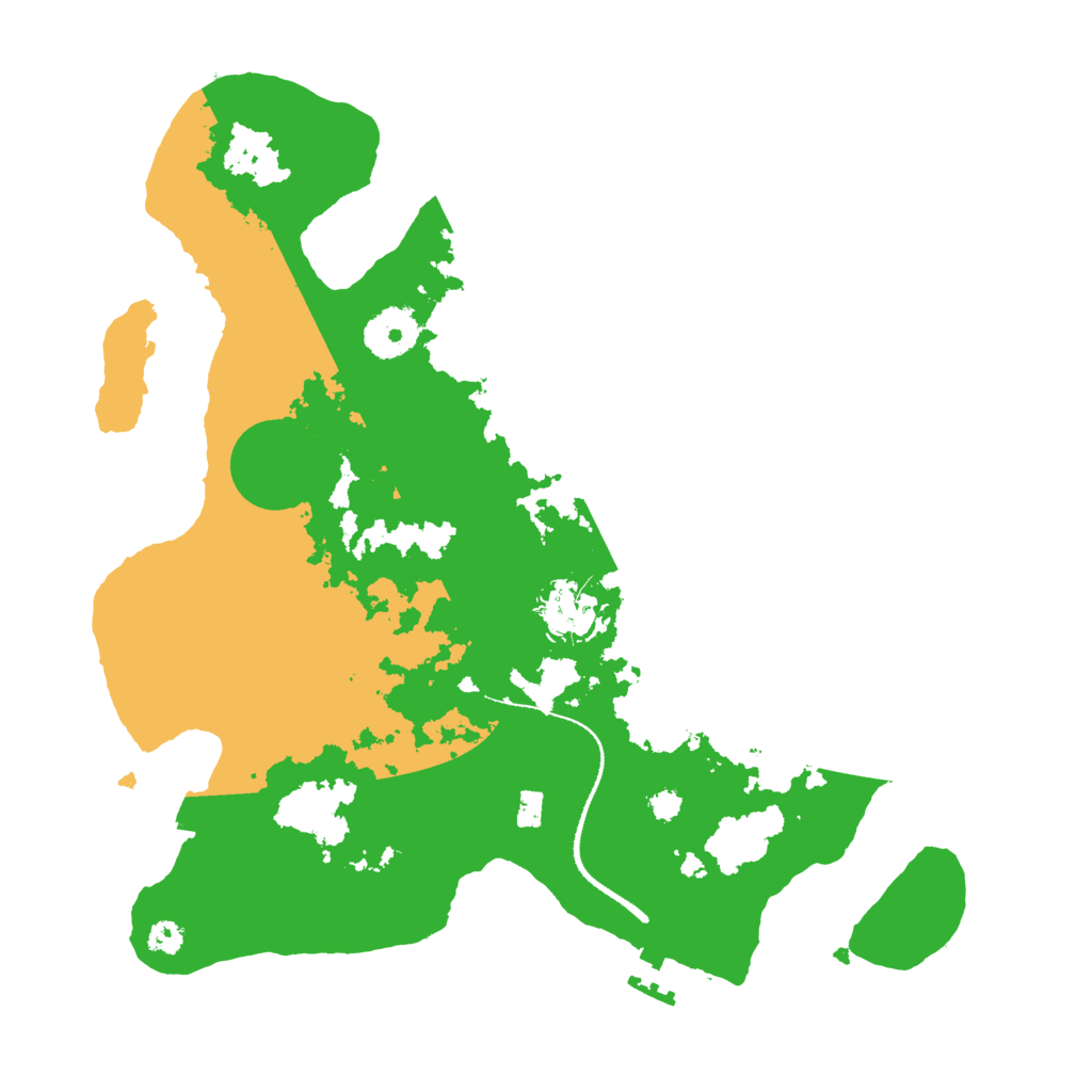 Biome Rust Map: Procedural Map, Size: 3200, Seed: 4287