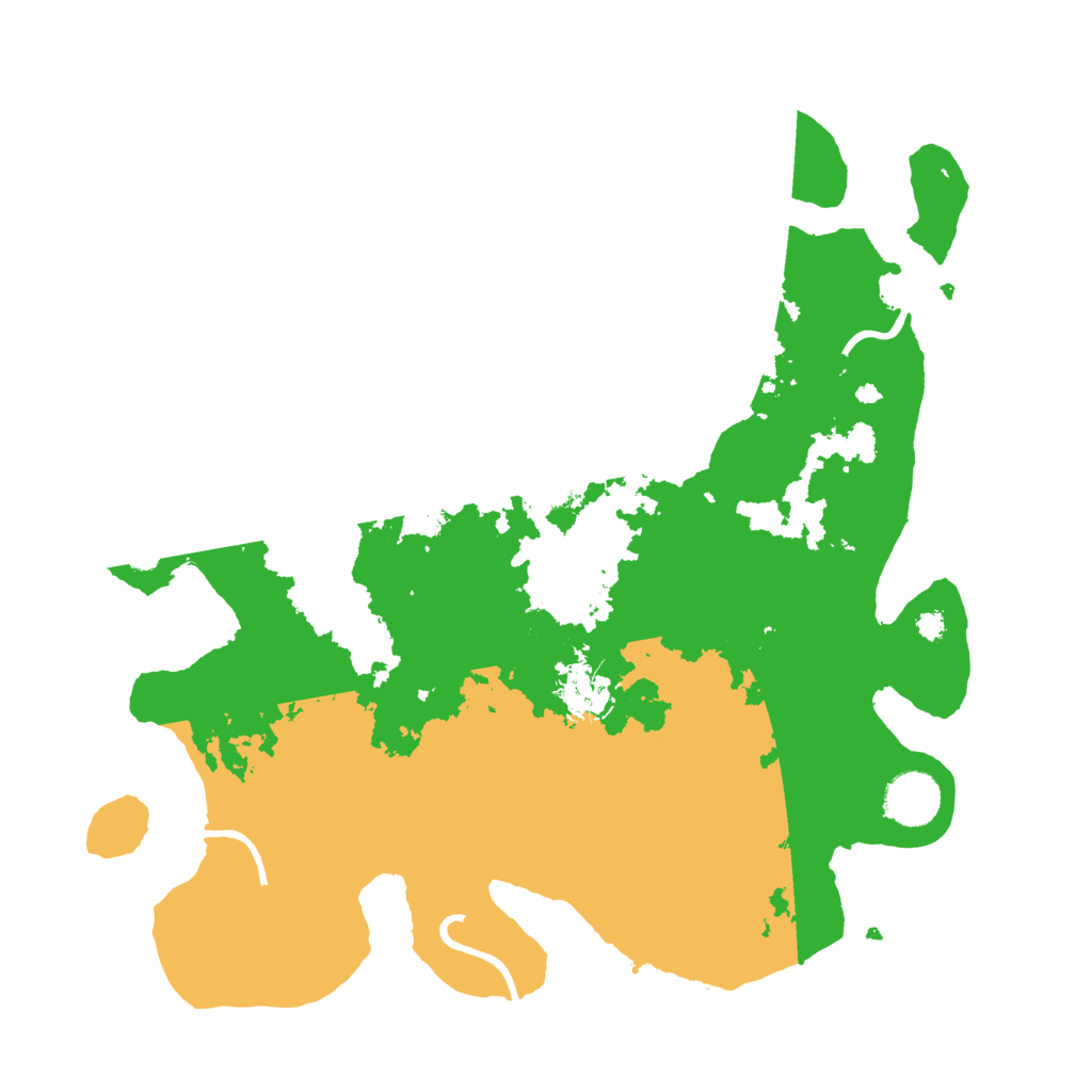 Biome Rust Map: Procedural Map, Size: 3500, Seed: 26204172