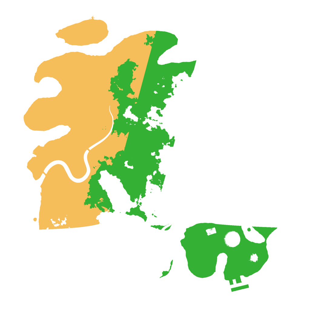 Biome Rust Map: Procedural Map, Size: 3500, Seed: 24198336