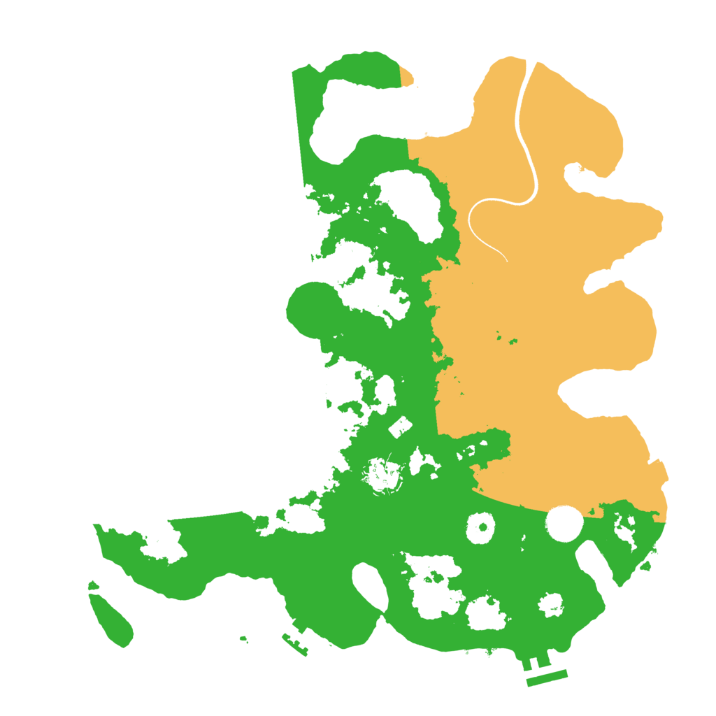 Biome Rust Map: Procedural Map, Size: 3500, Seed: 65344057