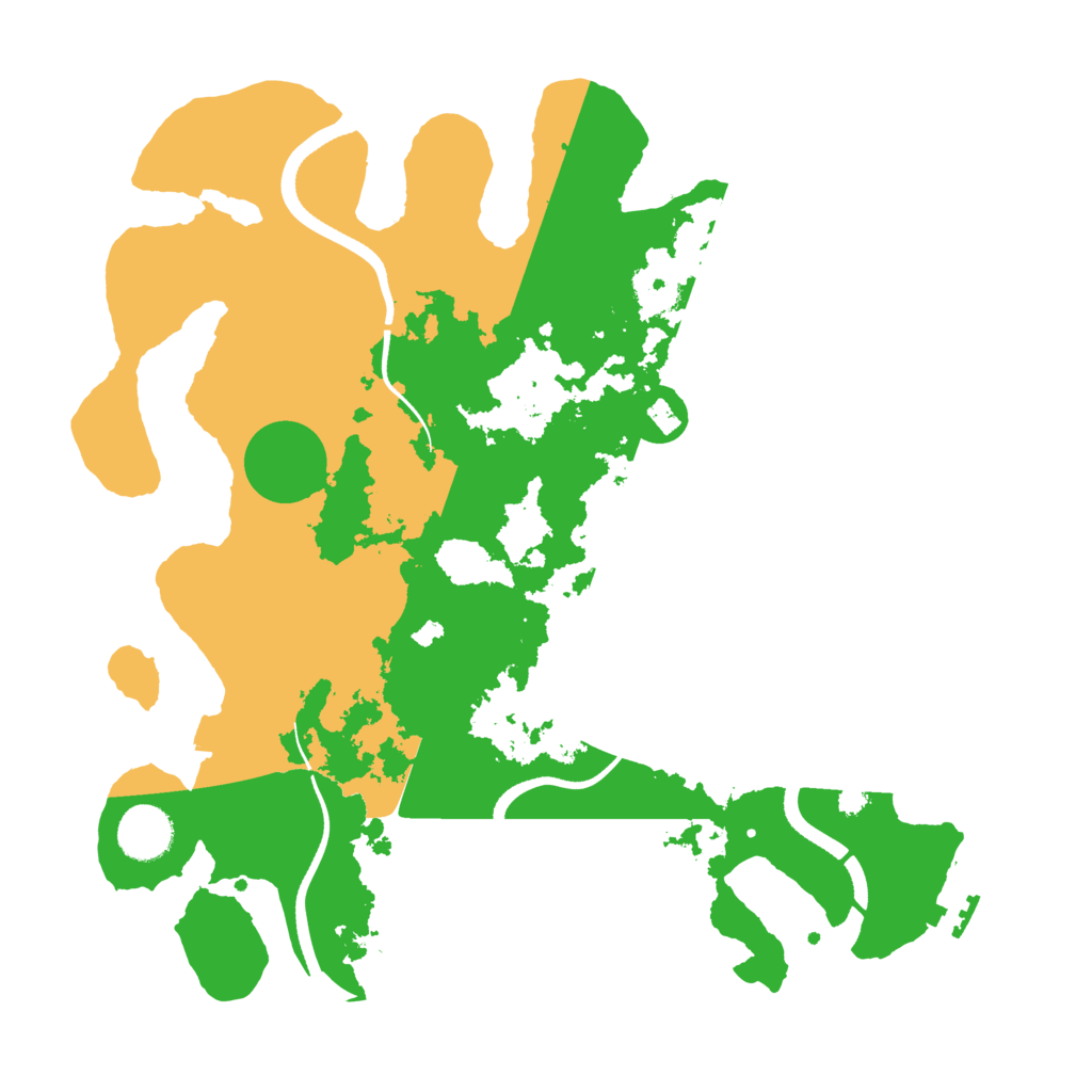 Biome Rust Map: Procedural Map, Size: 3500, Seed: 36939774
