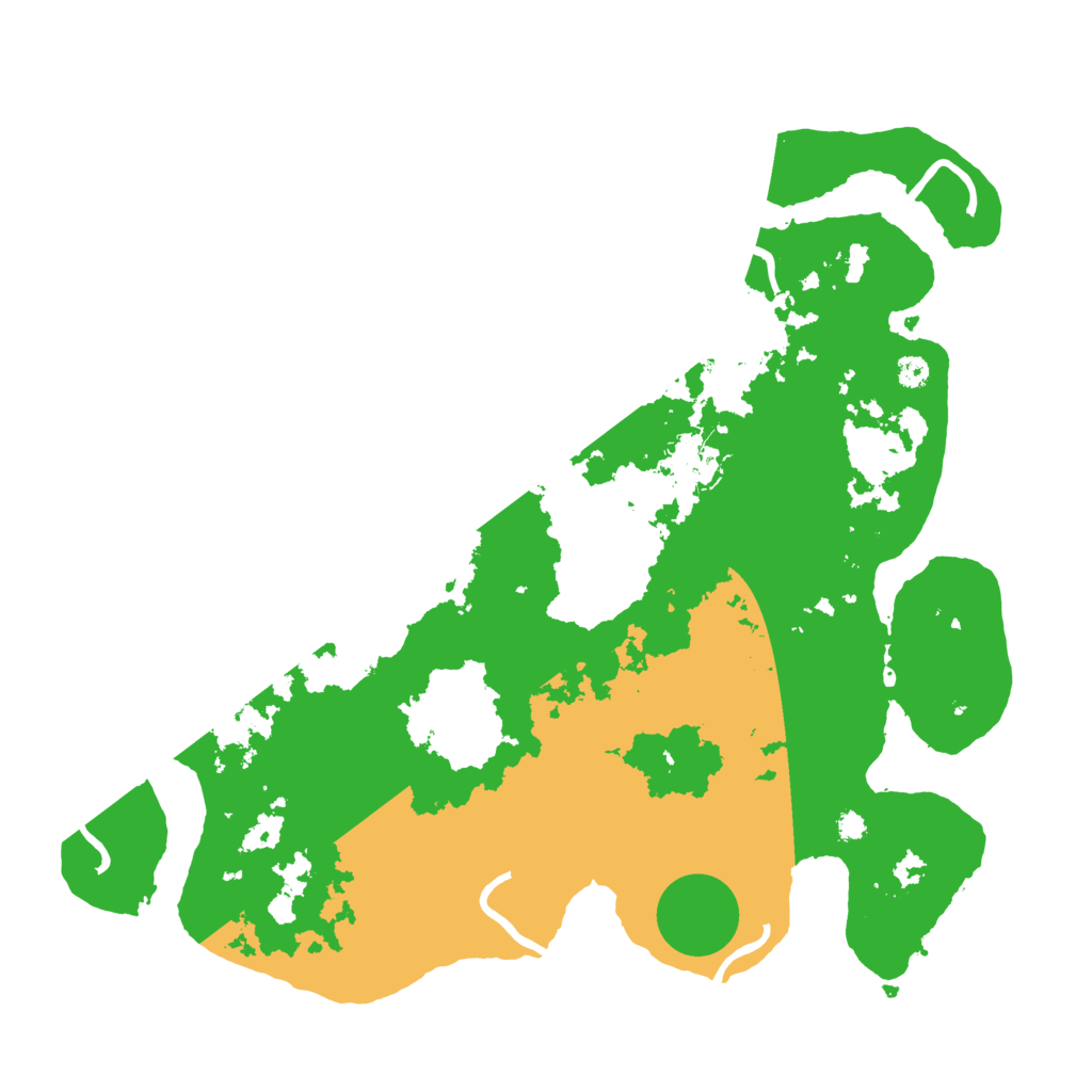 Biome Rust Map: Procedural Map, Size: 3500, Seed: 74155820