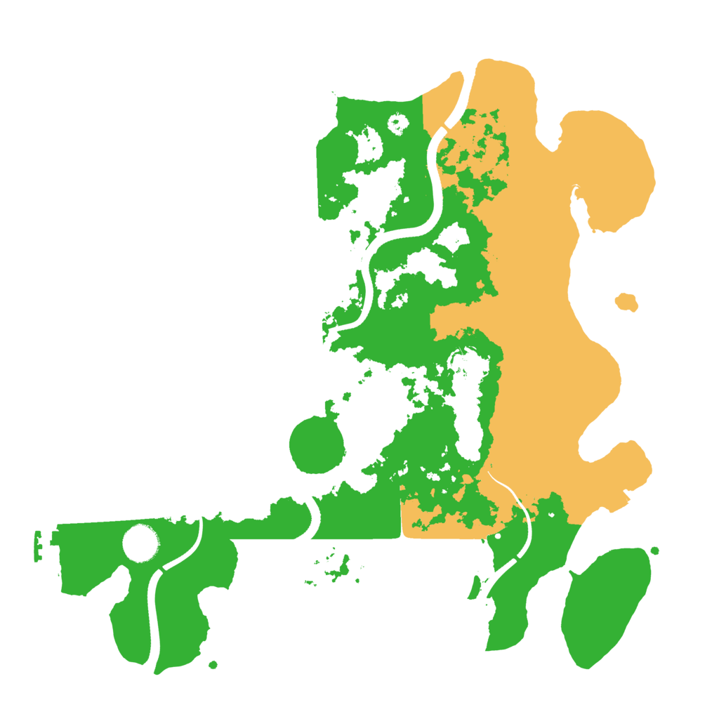 Biome Rust Map: Procedural Map, Size: 3500, Seed: 22803205