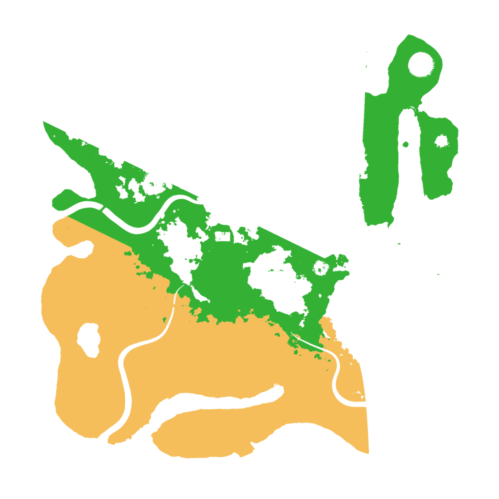 Biome Rust Map: Procedural Map, Size: 3500, Seed: 69085503