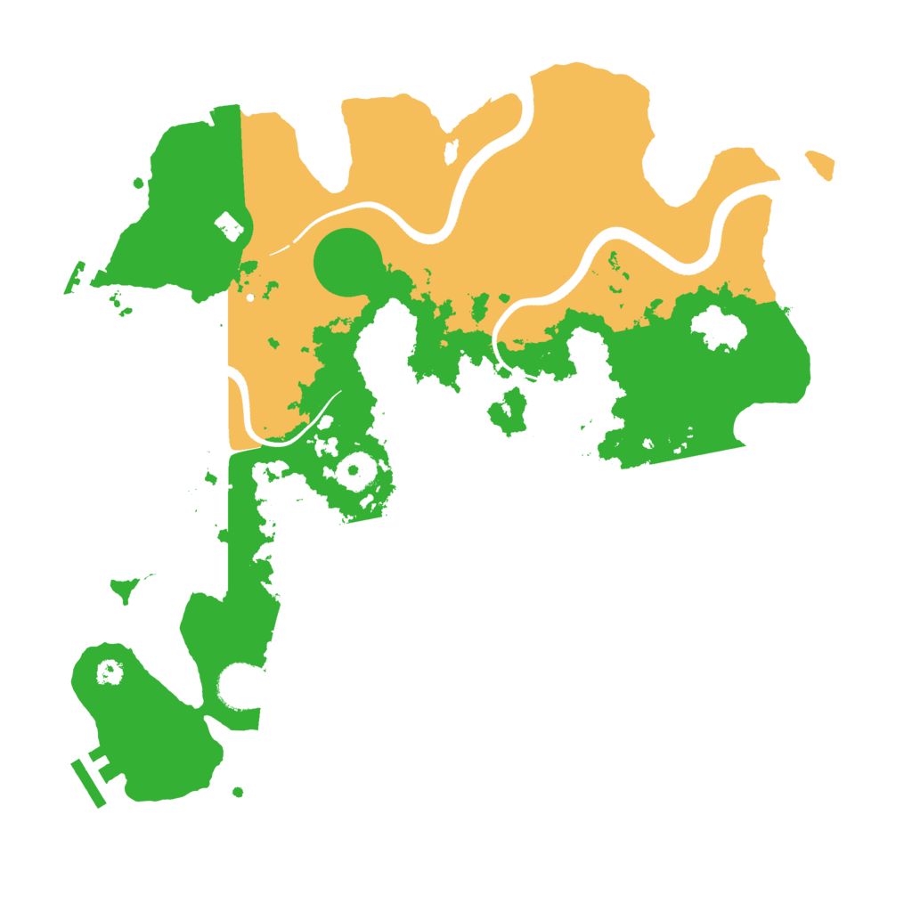 Biome Rust Map: Procedural Map, Size: 3500, Seed: 39955951