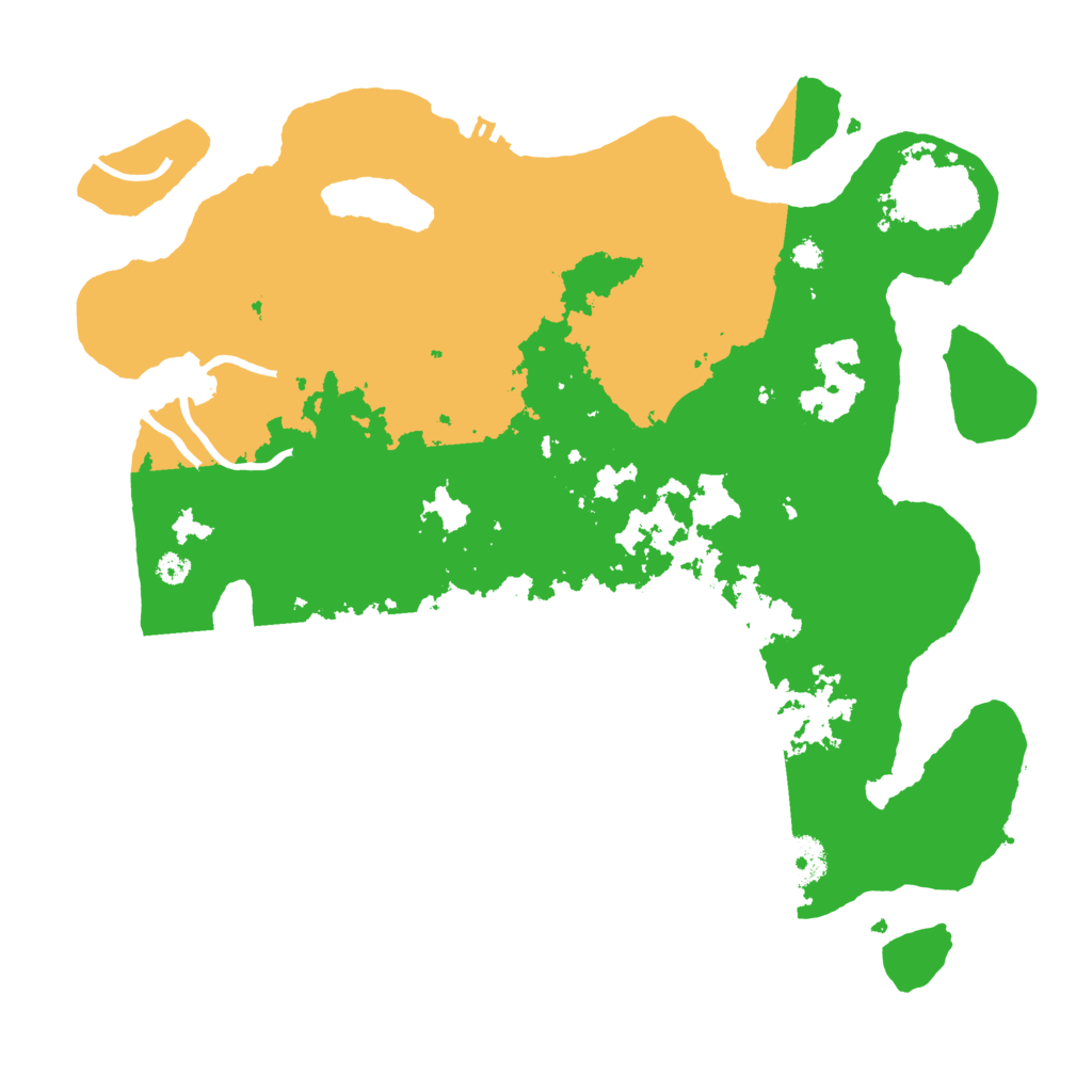 Biome Rust Map: Procedural Map, Size: 3500, Seed: 44592598