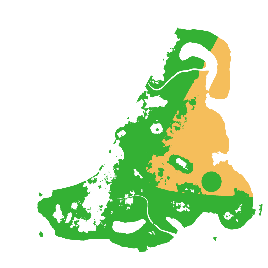 Biome Rust Map: Procedural Map, Size: 3500, Seed: 50231627