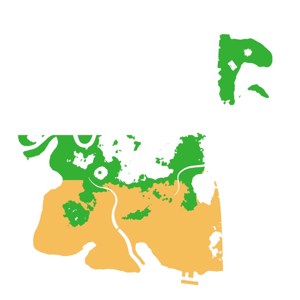 Biome Rust Map: Procedural Map, Size: 3500, Seed: 45313943