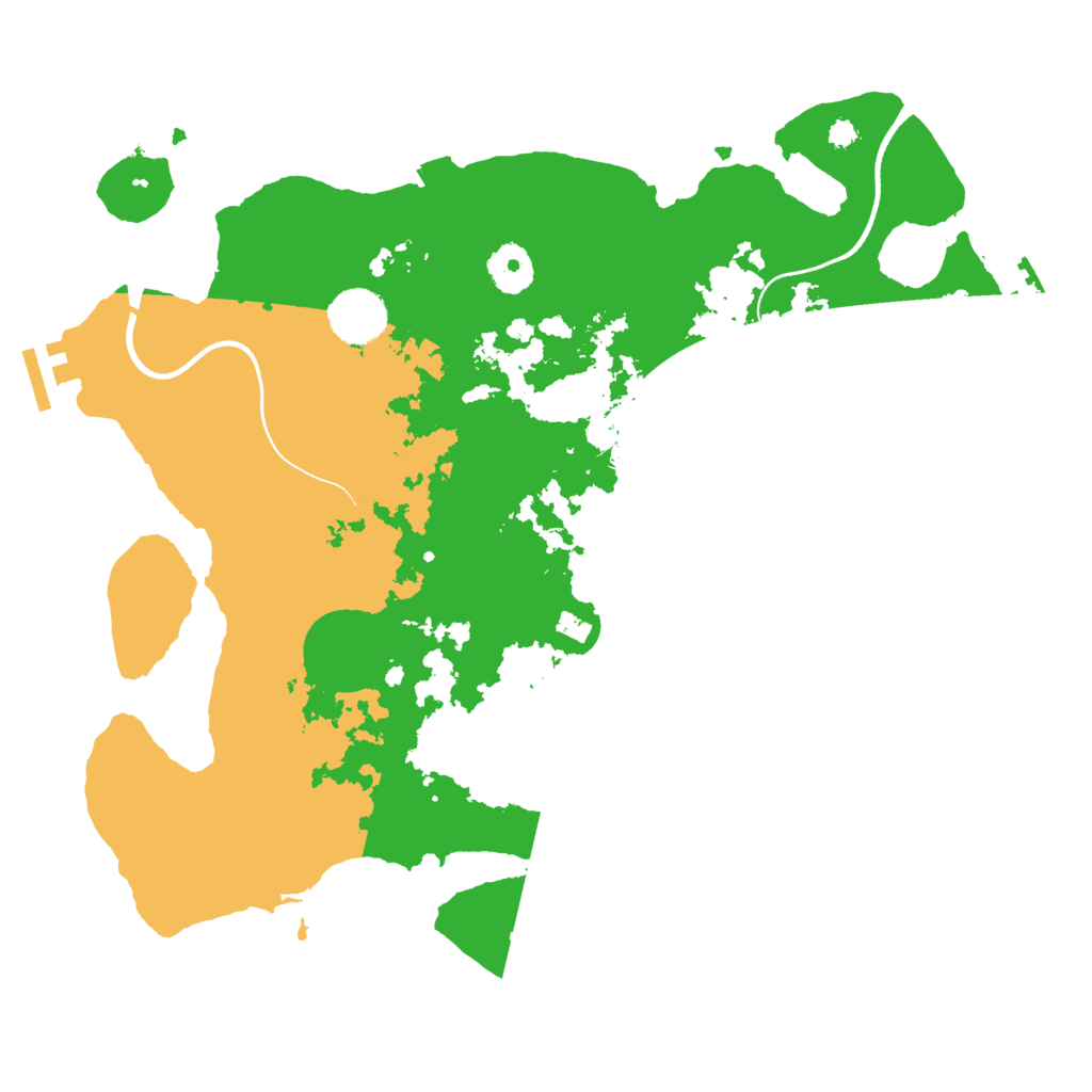 Biome Rust Map: Procedural Map, Size: 3500, Seed: 1207795904