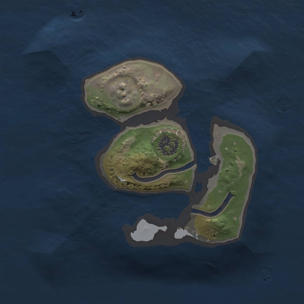 Rust Map: Procedural Map, Size: 1500, Seed: 1568911874, 4 Monuments