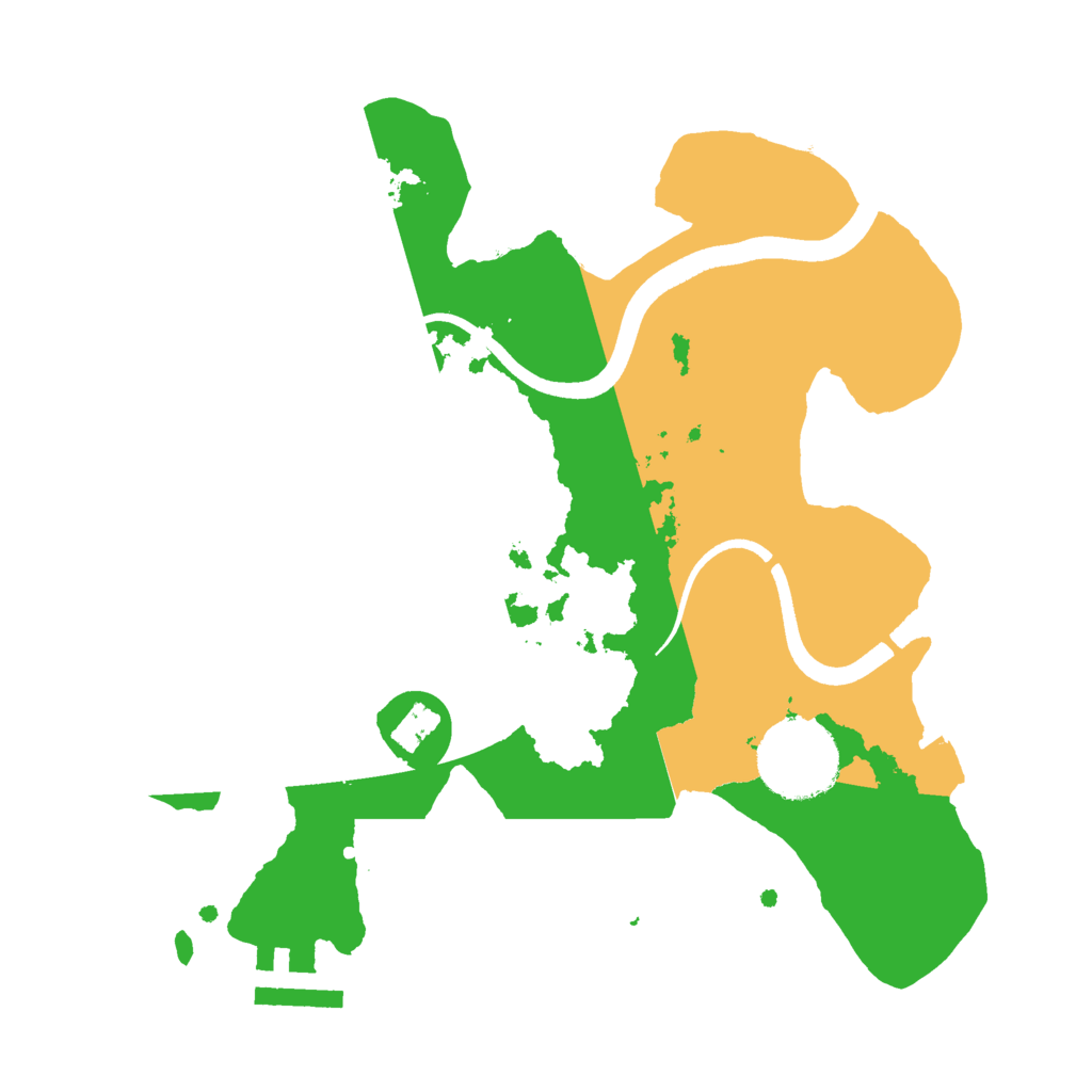 Biome Rust Map: Procedural Map, Size: 2500, Seed: 10811