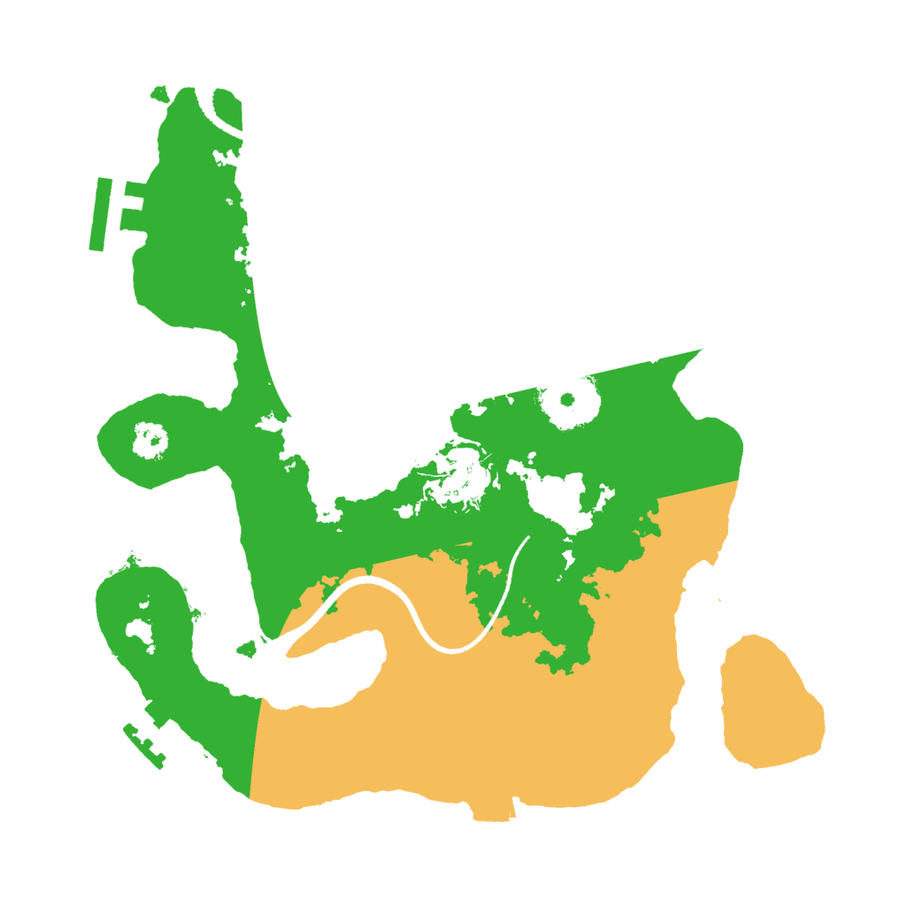 Biome Rust Map: Procedural Map, Size: 2500, Seed: 173336775