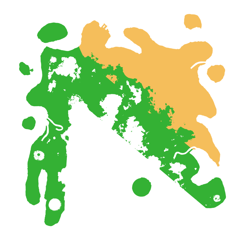 Biome Rust Map: Procedural Map, Size: 3500, Seed: 34108135