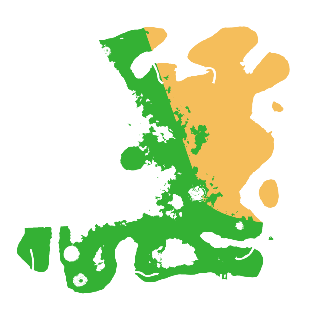 Biome Rust Map: Procedural Map, Size: 3500, Seed: 88457994