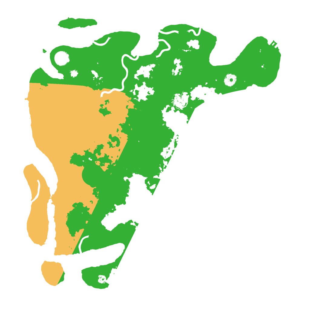 Biome Rust Map: Procedural Map, Size: 3800, Seed: 10
