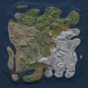 Thumbnail Rust Map: Procedural Map, Size: 3800, Seed: 10, 19 Monuments