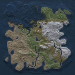 Thumbnail Rust Map: Procedural Map, Size: 4250, Seed: 1653, 13 Monuments