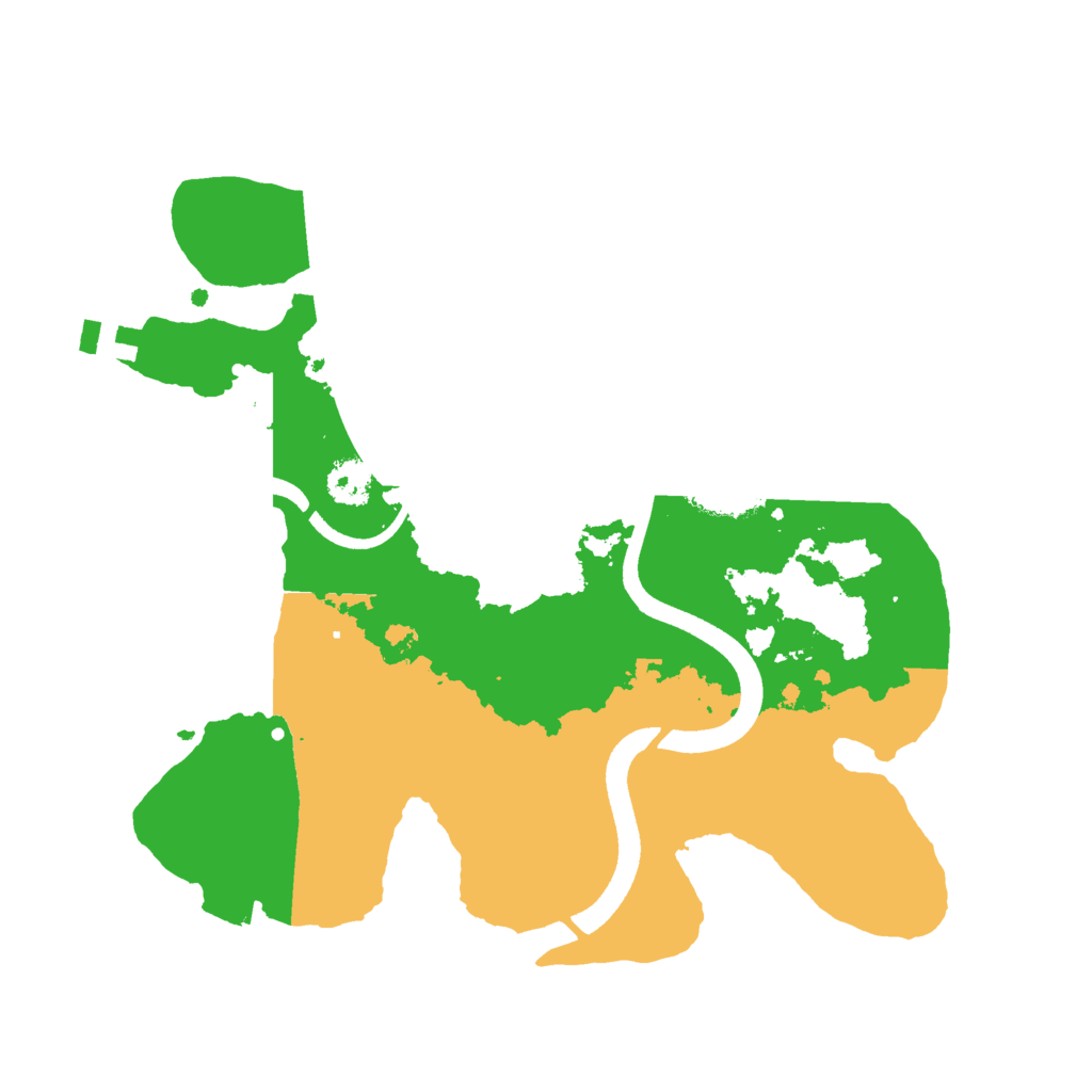 Biome Rust Map: Procedural Map, Size: 2500, Seed: 110256622