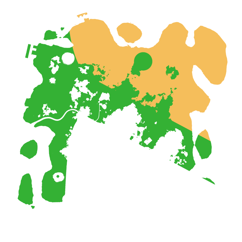 Biome Rust Map: Procedural Map, Size: 3500, Seed: 19203215