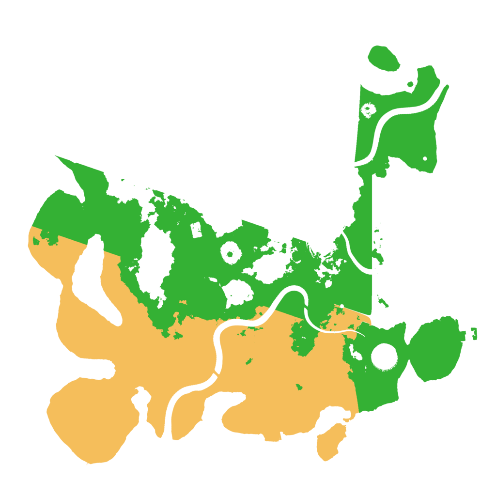 Biome Rust Map: Procedural Map, Size: 3500, Seed: 38950880