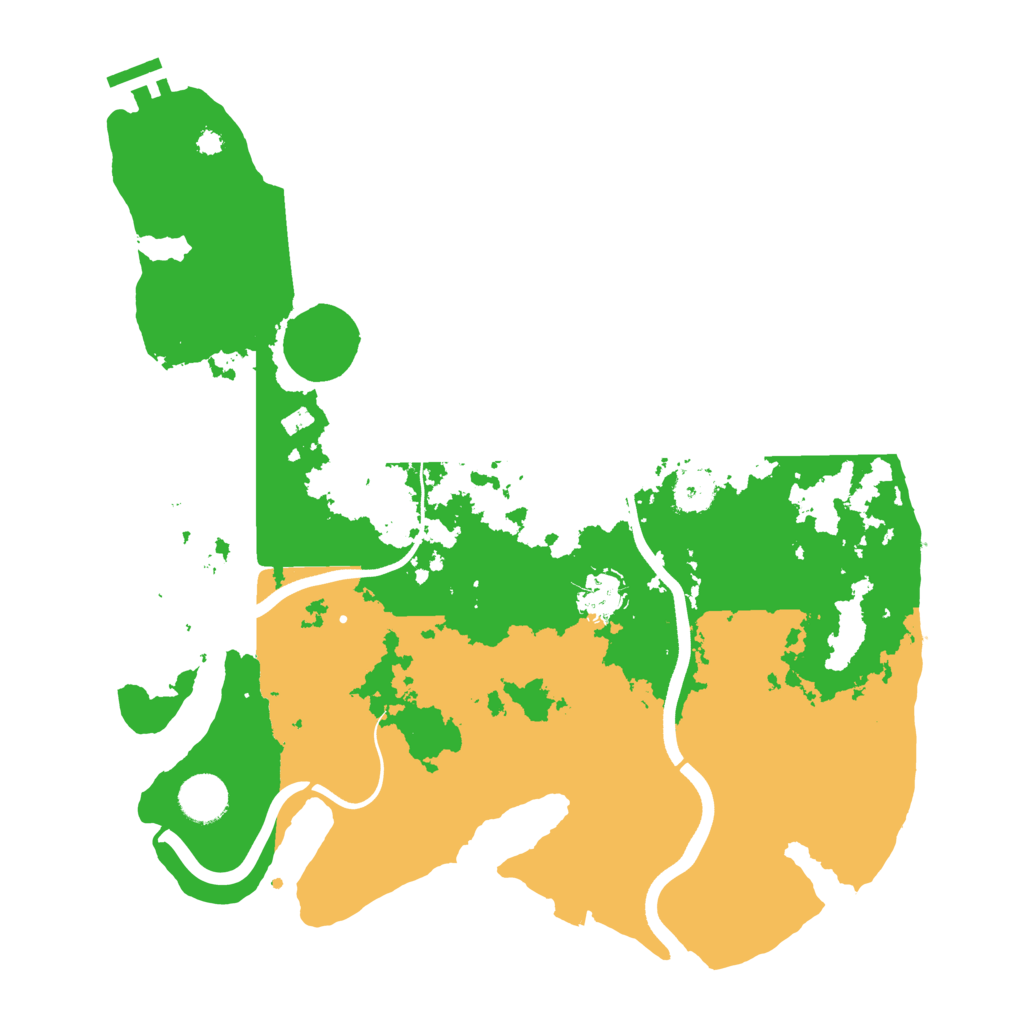 Biome Rust Map: Procedural Map, Size: 3700, Seed: 694324838