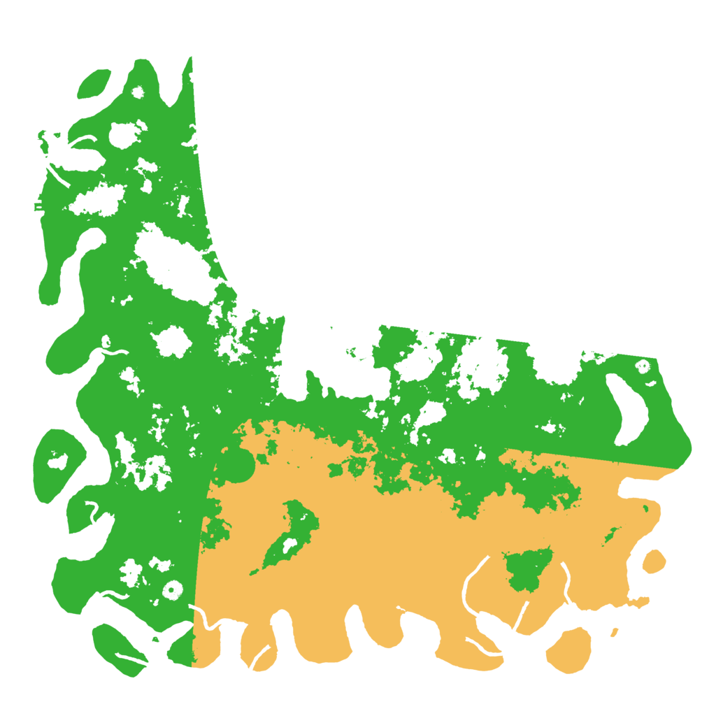 Biome Rust Map: Procedural Map, Size: 5555, Seed: 2147483645