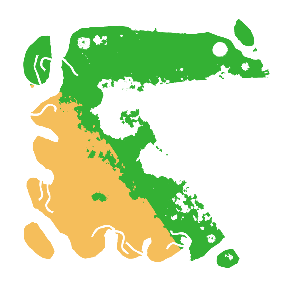 Biome Rust Map: Procedural Map, Size: 3500, Seed: 15071547