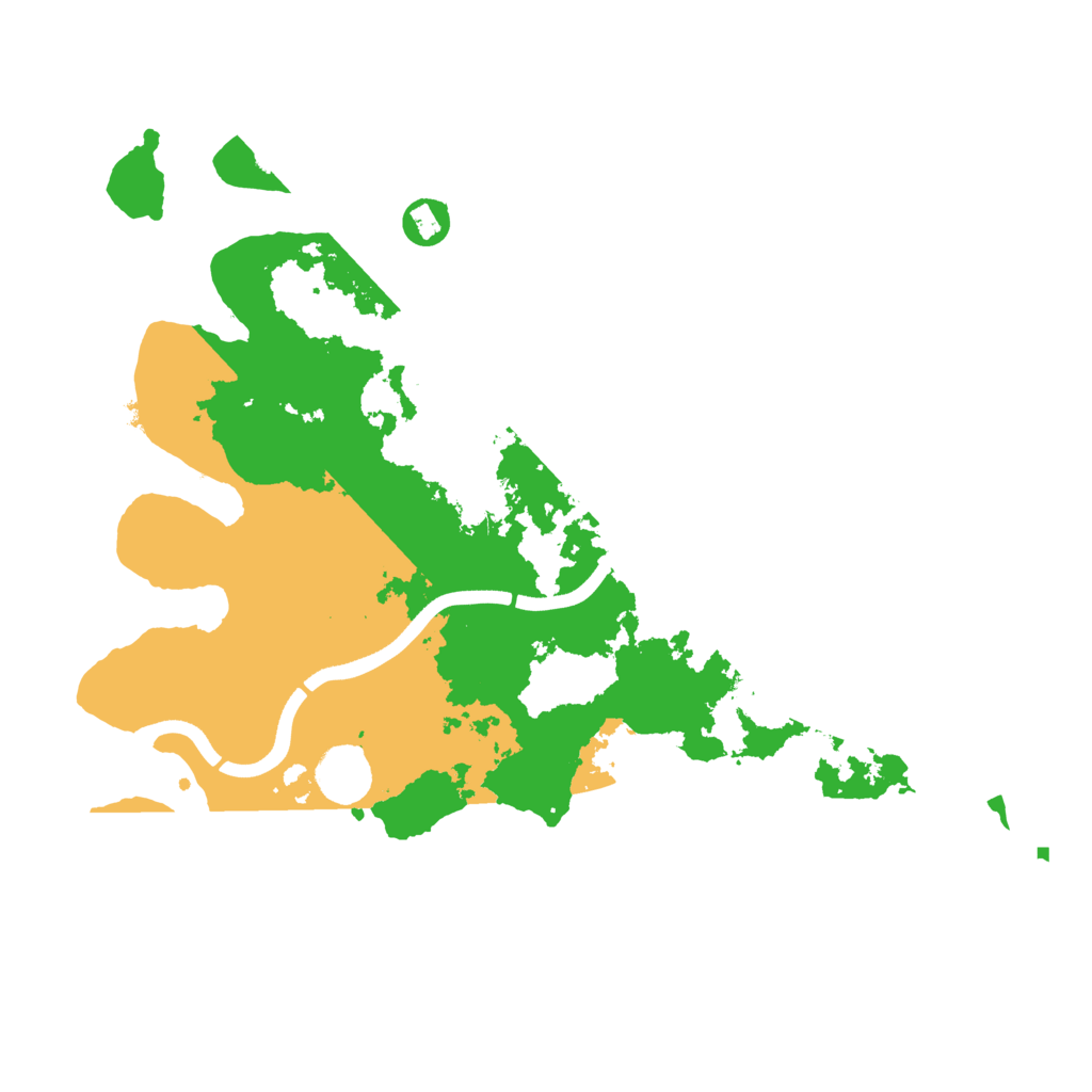 Biome Rust Map: Procedural Map, Size: 3650, Seed: 50662
