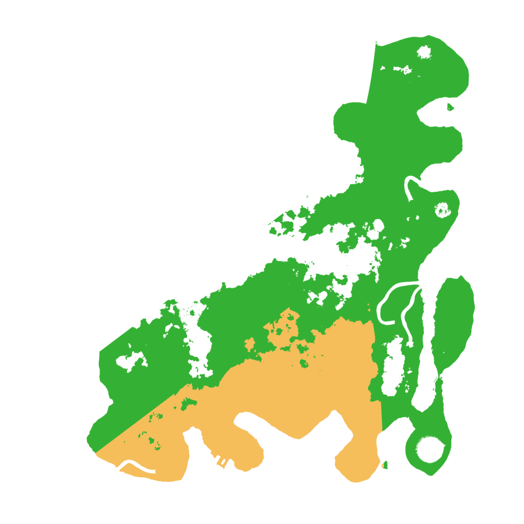 Biome Rust Map: Procedural Map, Size: 3500, Seed: 942628096