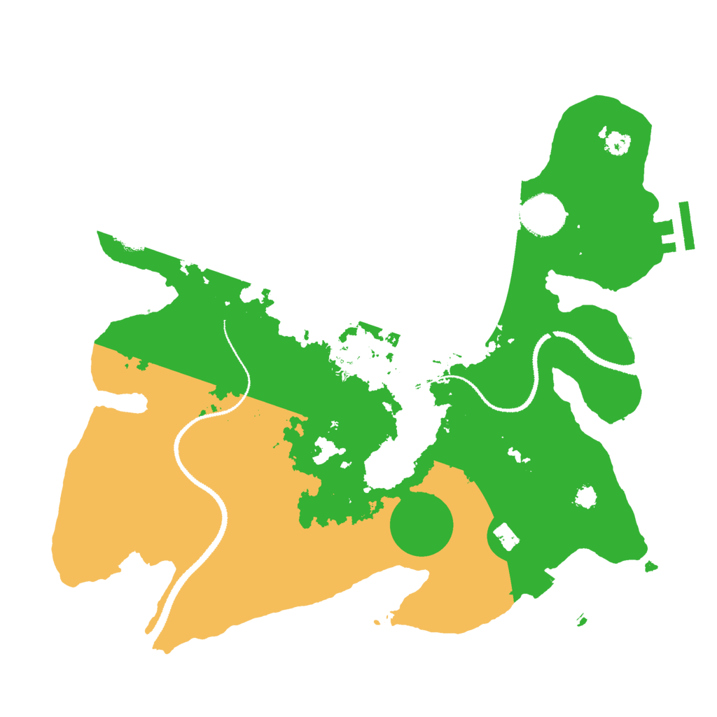 Biome Rust Map: Procedural Map, Size: 3000, Seed: 21285