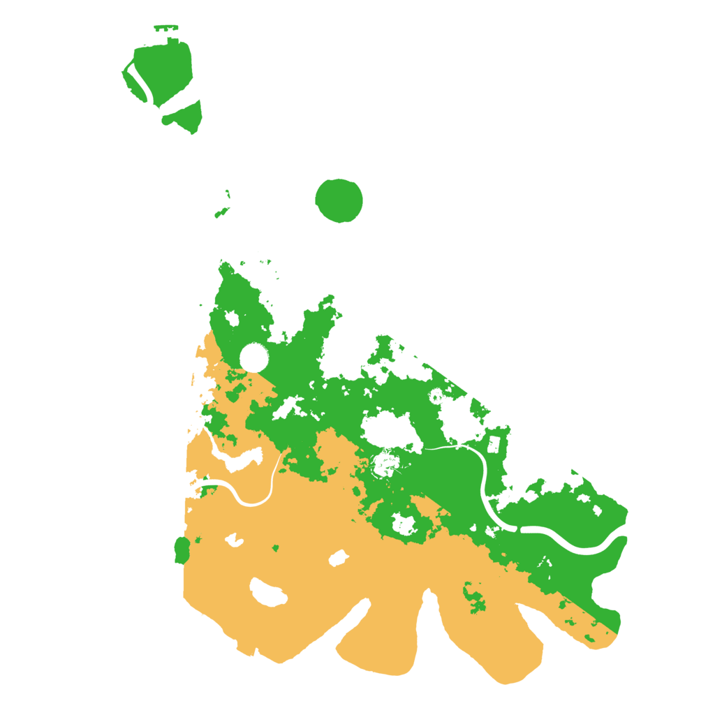 Biome Rust Map: Procedural Map, Size: 4500, Seed: 1290268652