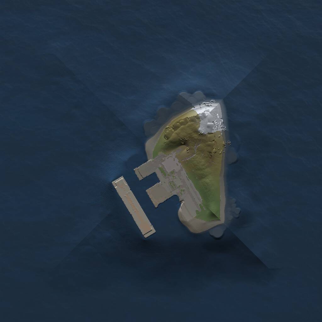 Rust Map: Procedural Map, Size: 1000, Seed: 263736, 2 Monuments