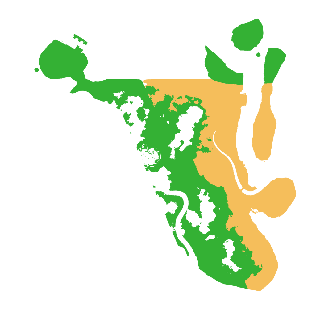 Biome Rust Map: Procedural Map, Size: 3000, Seed: 415932013