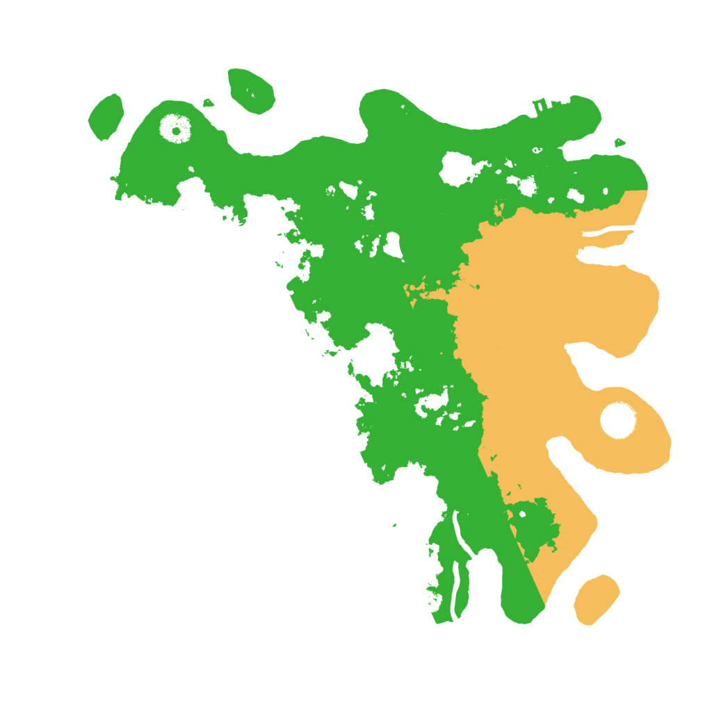 Biome Rust Map: Procedural Map, Size: 3500, Seed: 12354321