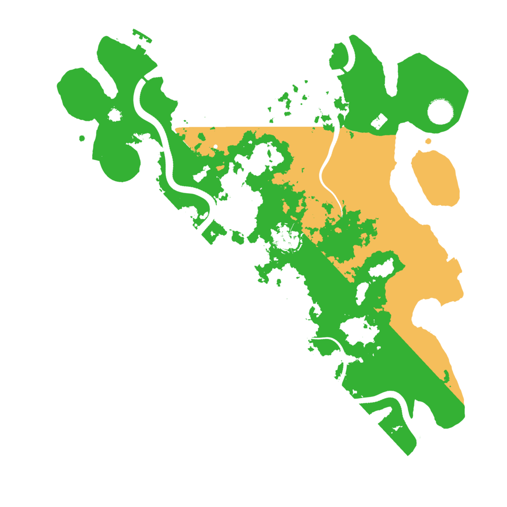 Biome Rust Map: Procedural Map, Size: 3500, Seed: 24564651