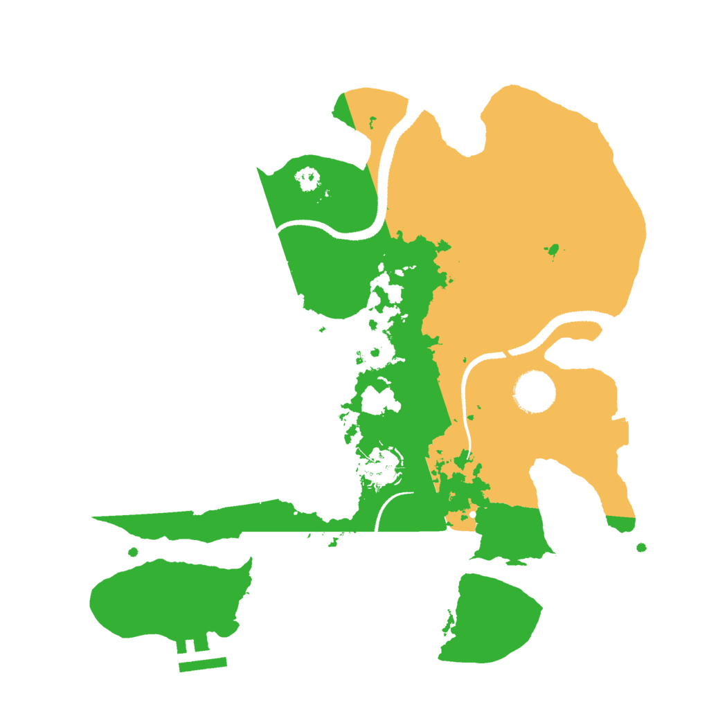 Biome Rust Map: Procedural Map, Size: 3000, Seed: 2751