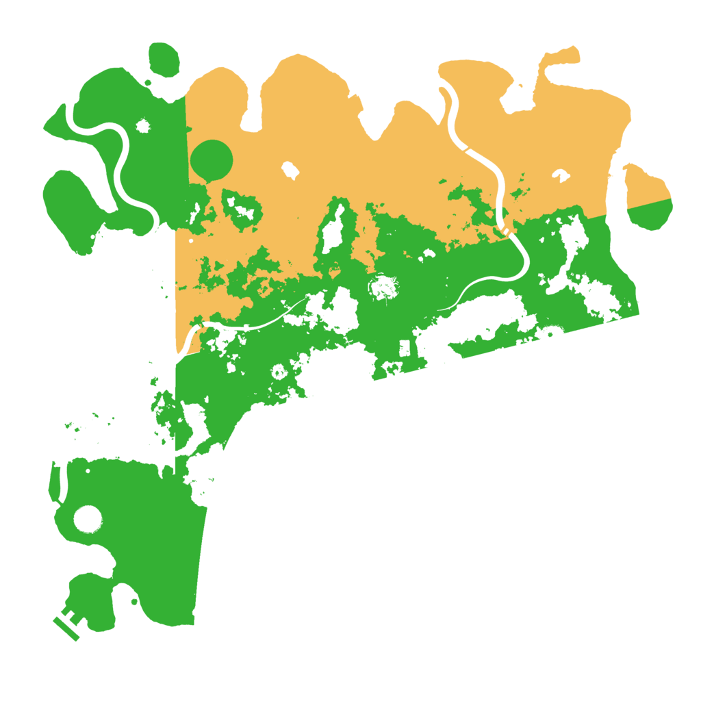 Biome Rust Map: Procedural Map, Size: 4550, Seed: 1998888888