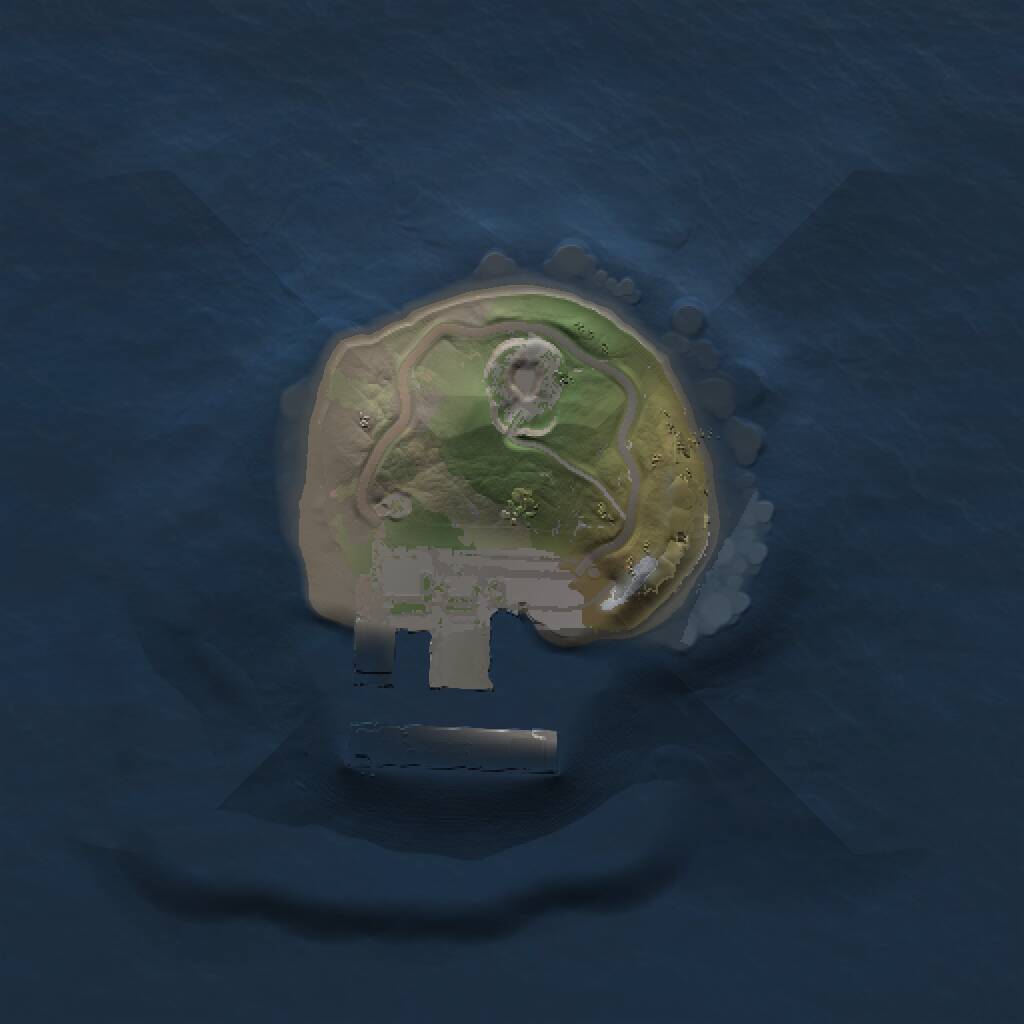 Rust Map: Procedural Map, Size: 1000, Seed: 63856116, 2 Monuments