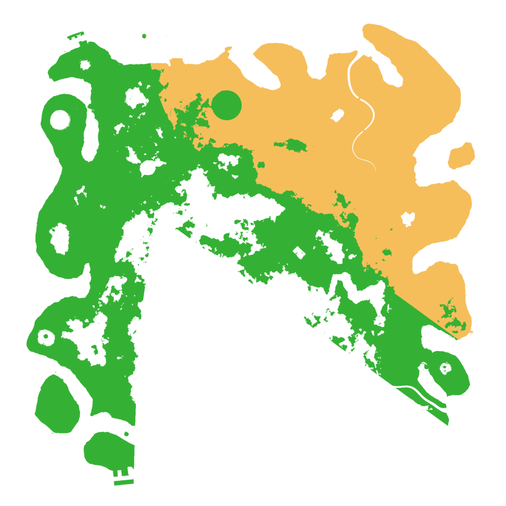 Biome Rust Map: Procedural Map, Size: 4500, Seed: 58523489