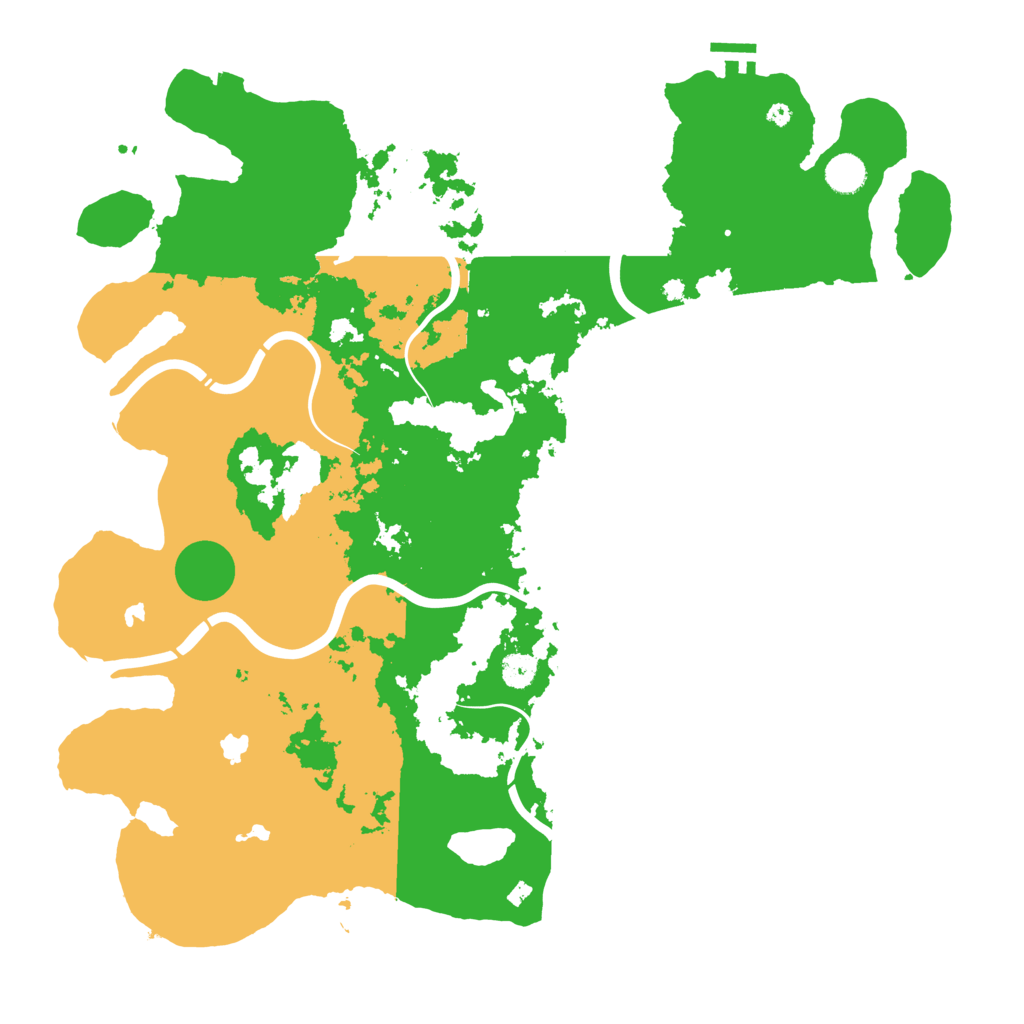 Biome Rust Map: Procedural Map, Size: 4500, Seed: 2001313184