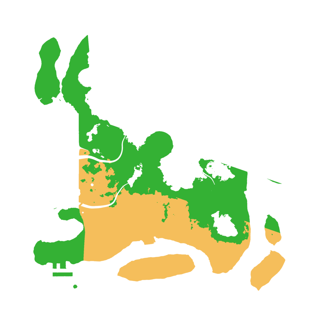 Biome Rust Map: Procedural Map, Size: 3200, Seed: 218995