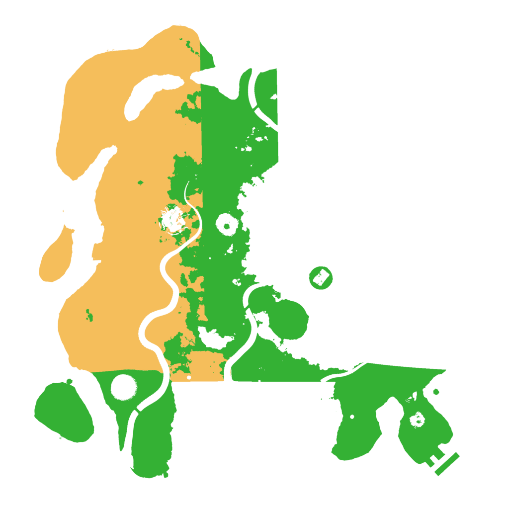 Biome Rust Map: Procedural Map, Size: 3500, Seed: 29034125