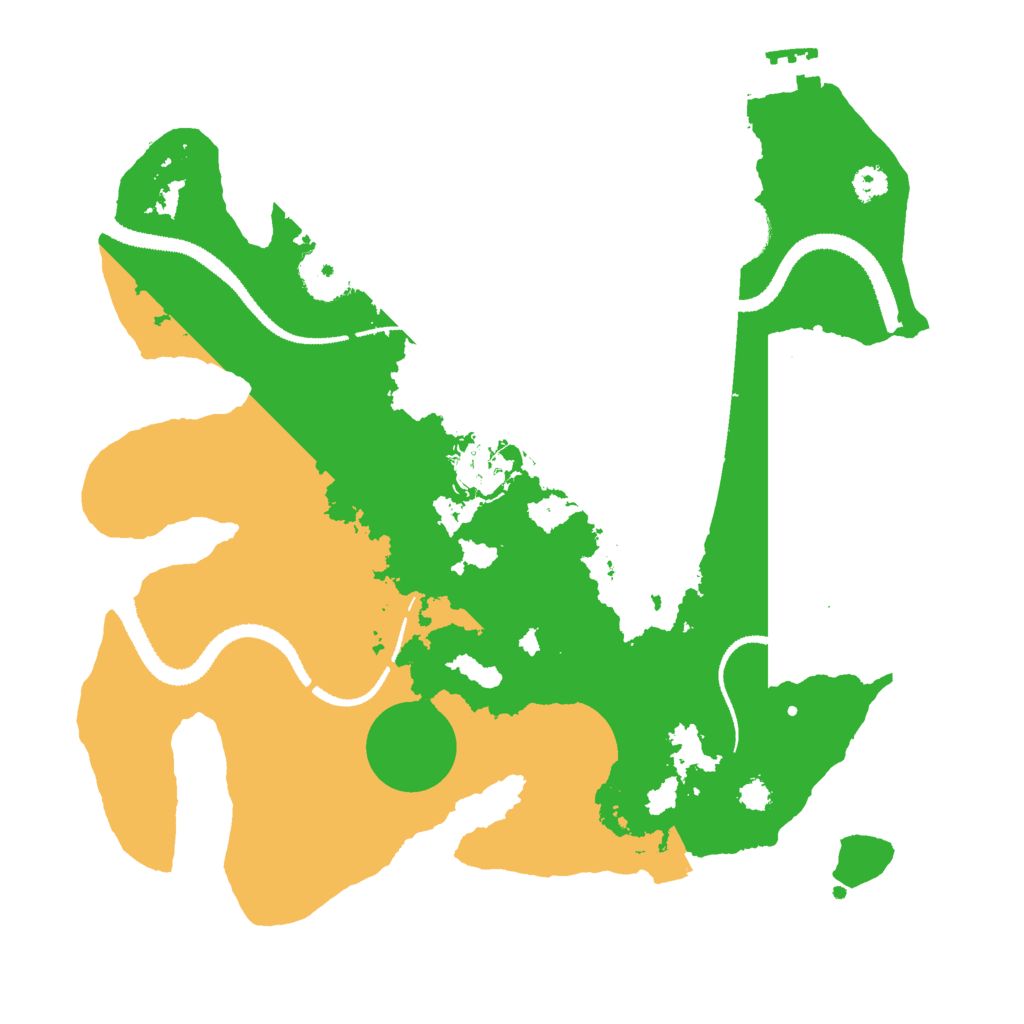 Biome Rust Map: Procedural Map, Size: 3000, Seed: 2786045