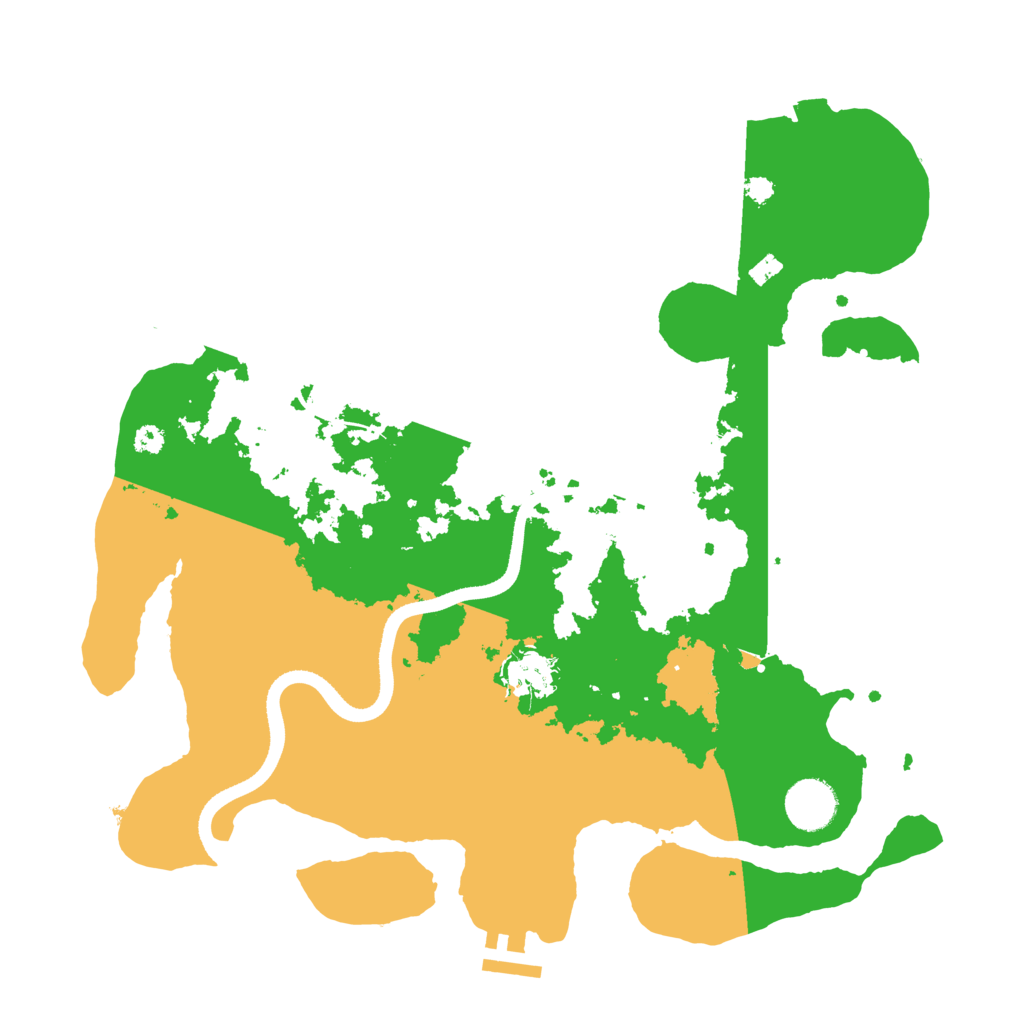 Biome Rust Map: Procedural Map, Size: 3500, Seed: 50776772