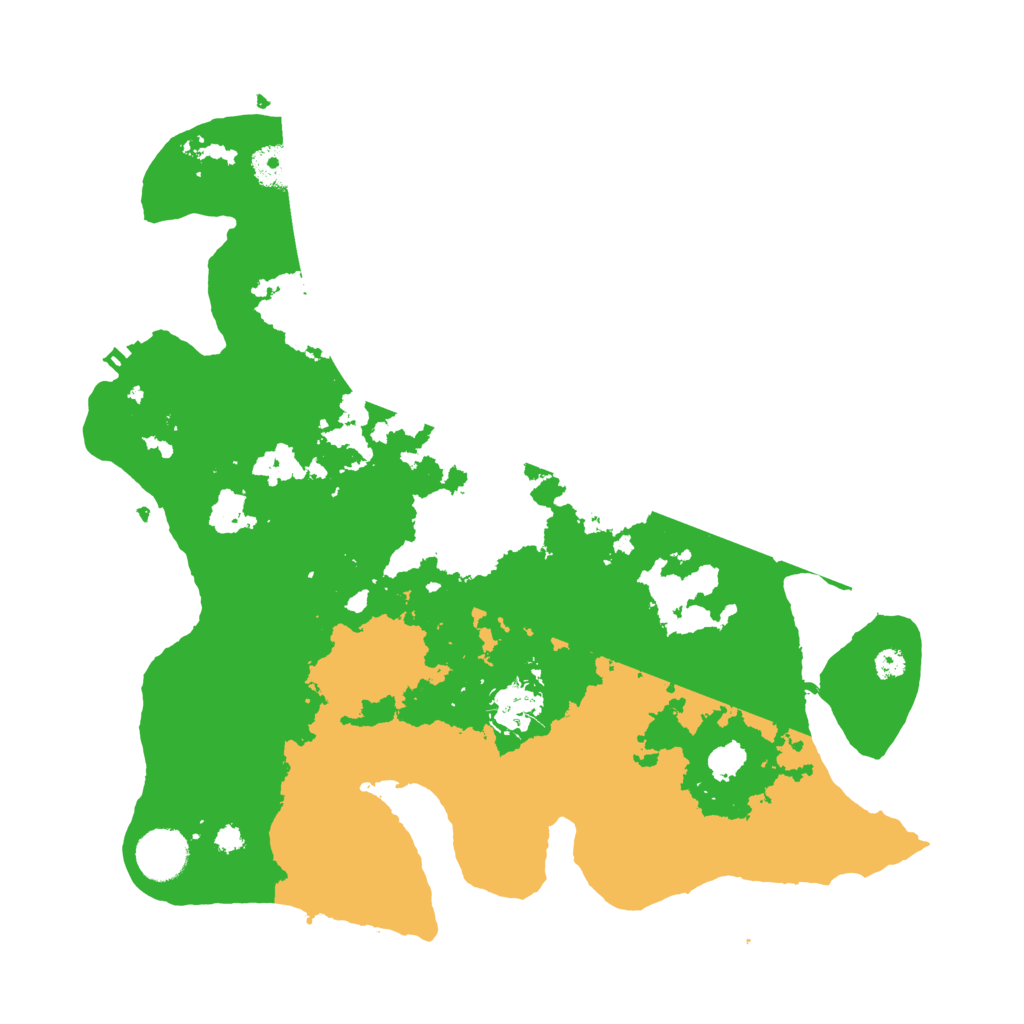 Biome Rust Map: Procedural Map, Size: 3500, Seed: 13276121